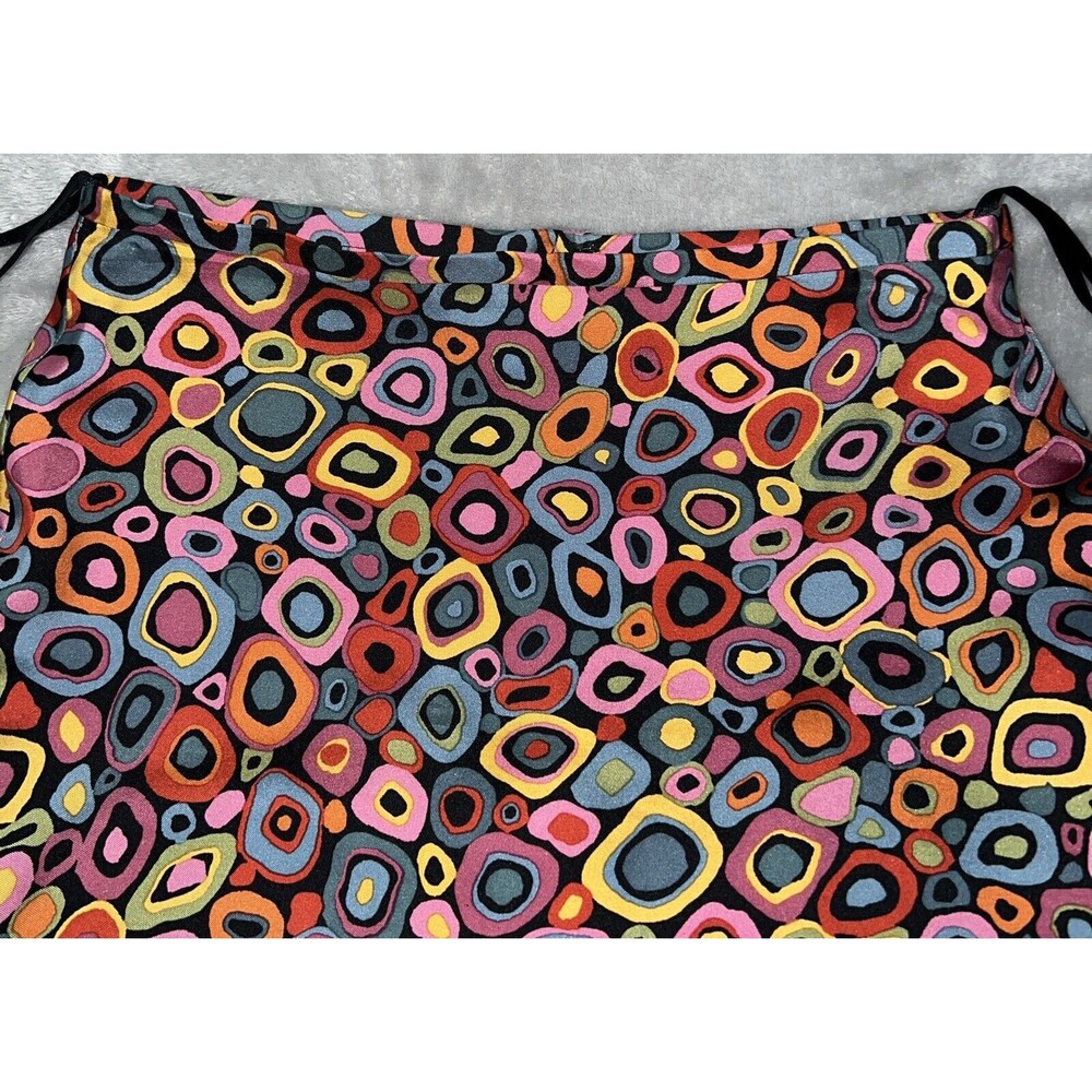 Harold’s Quality Apparel Womens 4 100% Silk Pencil Skirt Lined Back Zip Colorful - Picture 2 of 8